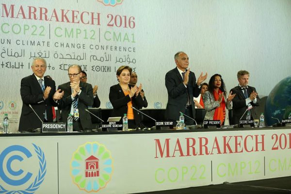 La Proclamación de Acción de Marrakech establece un proceso irreversible de acciones climaticas
